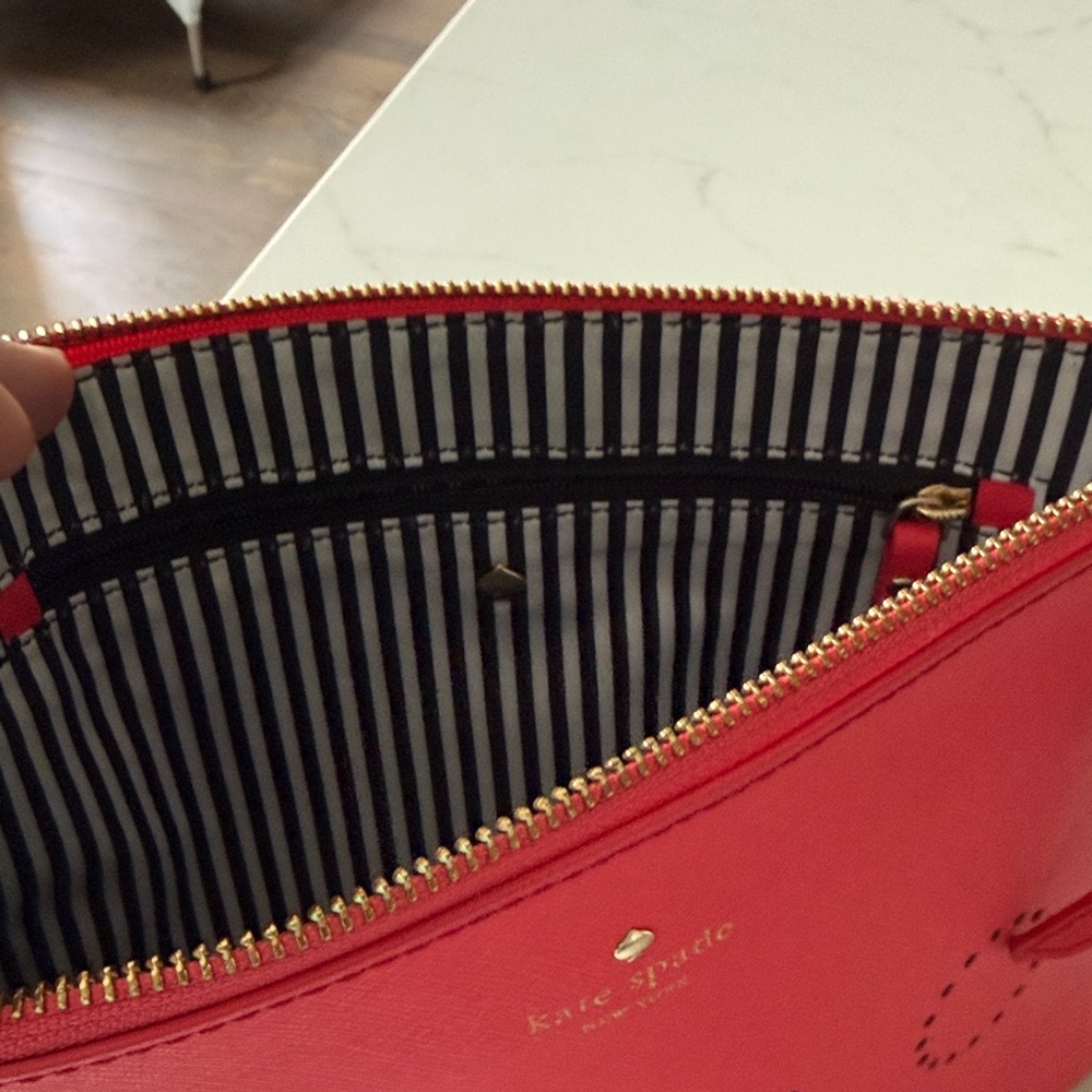 Kate Spade Red Wristlet with Parrot Accent - Picture 4 of 5